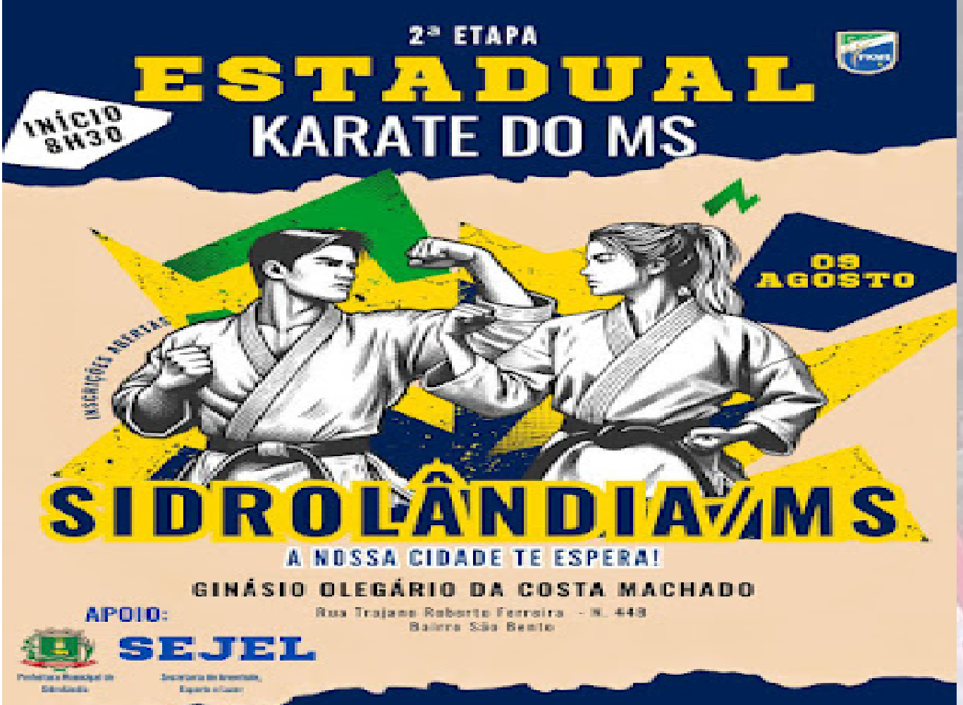 Campeonato Sulmatogrossense de Karate 2ª Etapa Sidrolandia - MS